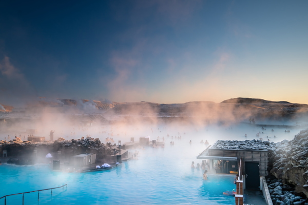 Balneario de la Laguna Azul en Grindavik