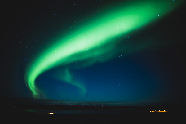 Aurora Boreal en la noche de Islandia