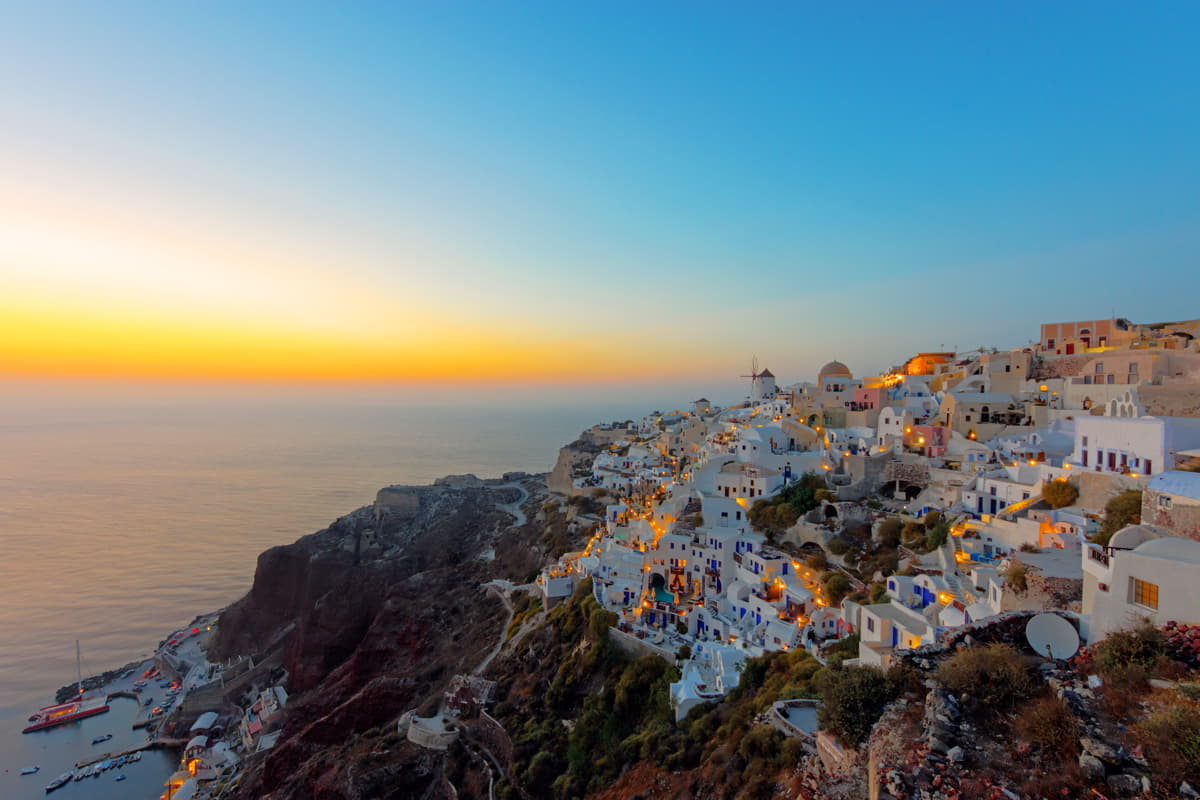 Atardecer en Santorini