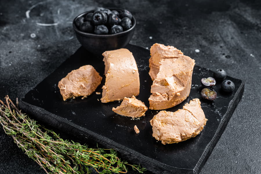 Foie Malgache y arándanos frescos