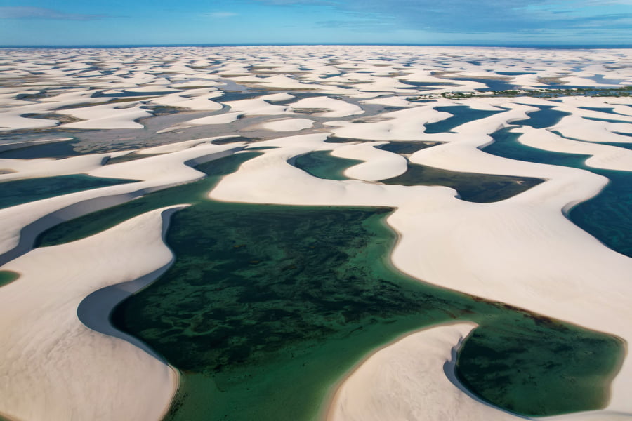 El Parque Nacional de Lencois Maranhenses en Brasil