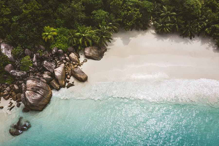 Playa de Praslin en Seychelles