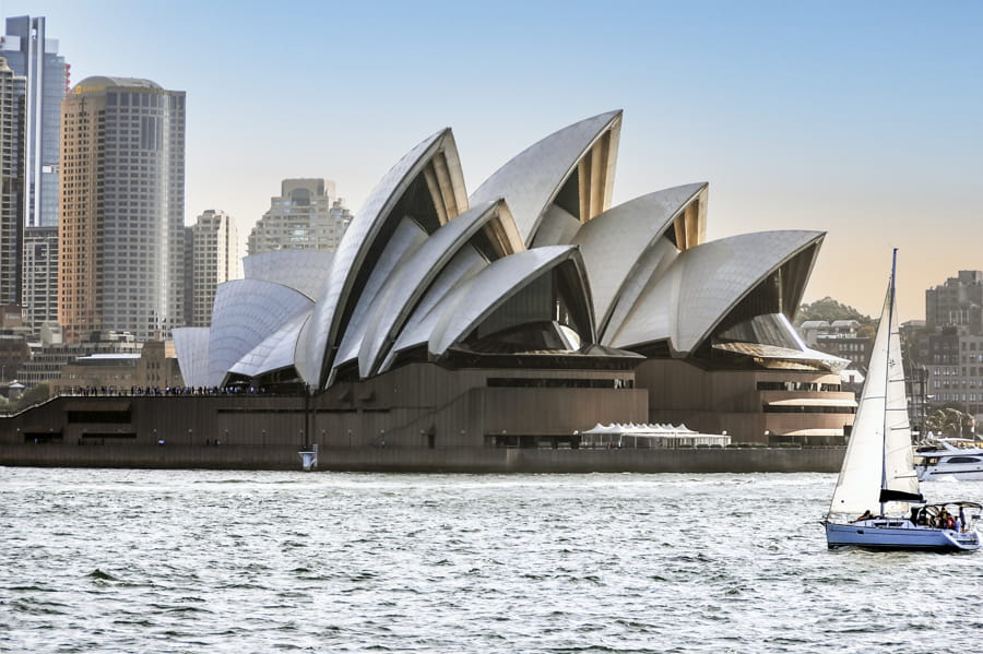 Teatro de la Ópera de Sydney al atardecer